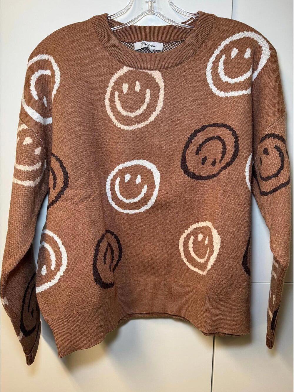 Polagram The Kari Smiley Knit Sweater.  Size S